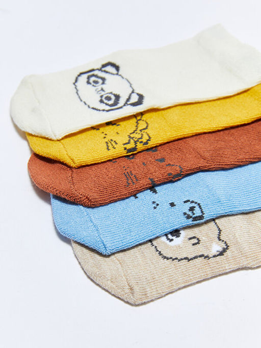 Desenli Erkek Bebek Soket ?orap 5li - Waikiki фото 3