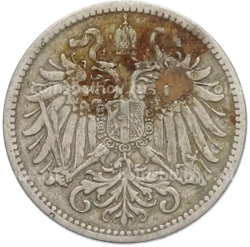 Монета 10 геллеров 1895 года Австрия