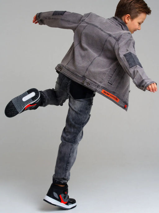 12411151 Куртка текстильная джинсовая для мальчиков