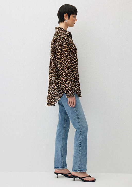 Leopar Bask?l? Gomlek
