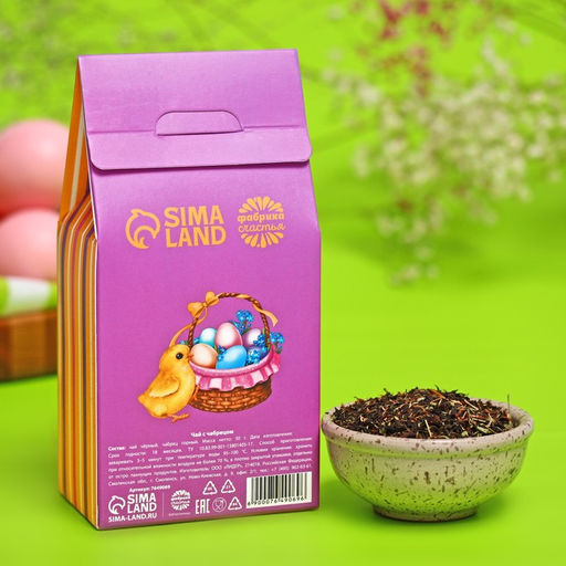 Чай черный с чабрецом Счастливой Пасхи, 50 г. - Фабрика счастья фото 3