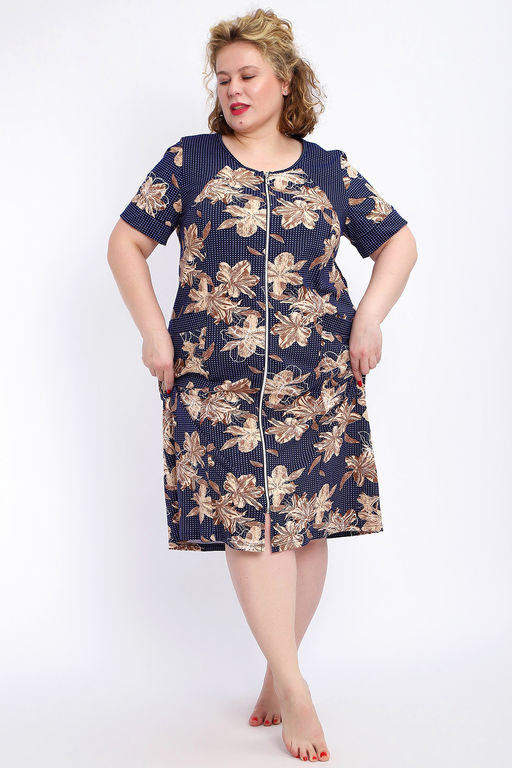 Халат 004 домашний на молнии