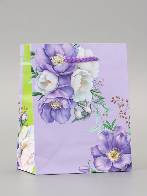 Цена за 4 шт. Пакет подарочный ламинированный «Красота и нежность» 11.5×14.5×6.5 см