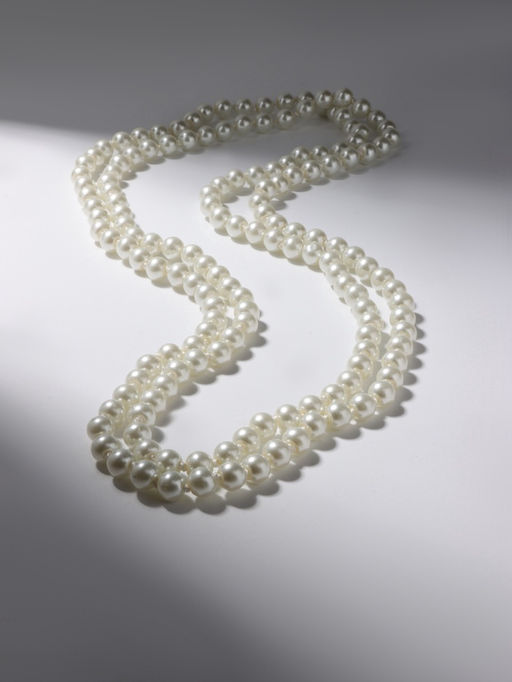 Бусы Классика шар №8, цвет молочный, L=125 см