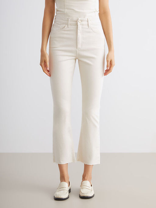 Crop Flare Kad?n Jean Pantolon