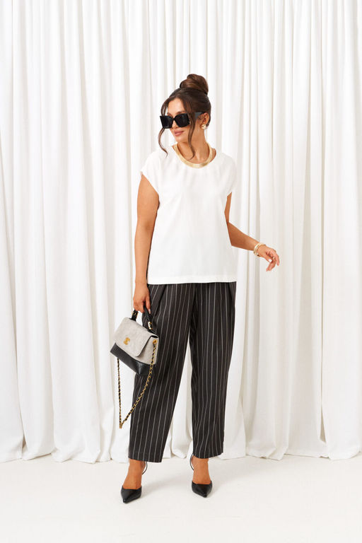 Костюм Beautiful Free 6434 тёмно-серый в полоску