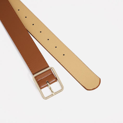 Ремень женский, ширина 4 см, пряжка металл, цвет рыжий - Simaland фото 2