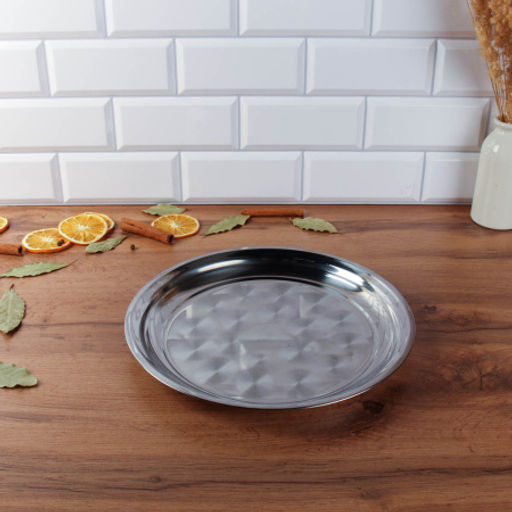 Поднос 30 см металл /h=2.5/ HD-585 /уп 100/0.218 - ГалеонТрейд фото 2