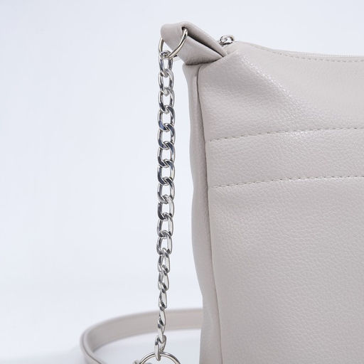 Сумка кросс-боди на молнии, цвет серо-бежевый - Simaland фото 4
