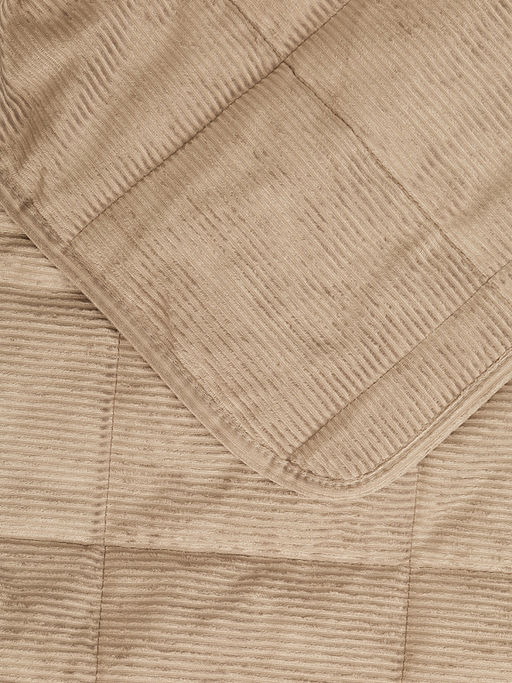 Покрывало вельвет 240x260 бежевый вельвет