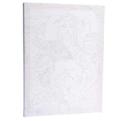 Картина по номерам на холсте с подрамником Лиса, 30х40 см - Школа талантов фото 2