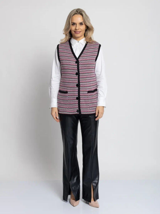 Жилет В 2367/бордовый