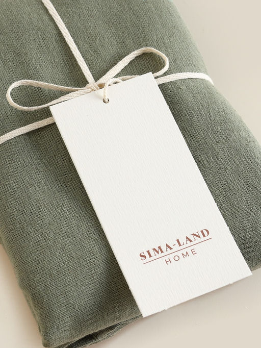 Наволочка SL Home Linen collection, 7070 см, зелёная, хлопок, 70%, лён 30% - Sima-land home фото 7