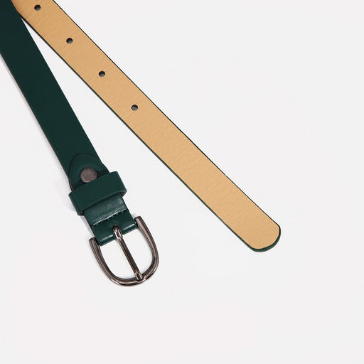 Ремень женский, ширина 1.8 см, винт, пряжка металл, цвет зелёный - Simaland фото 2