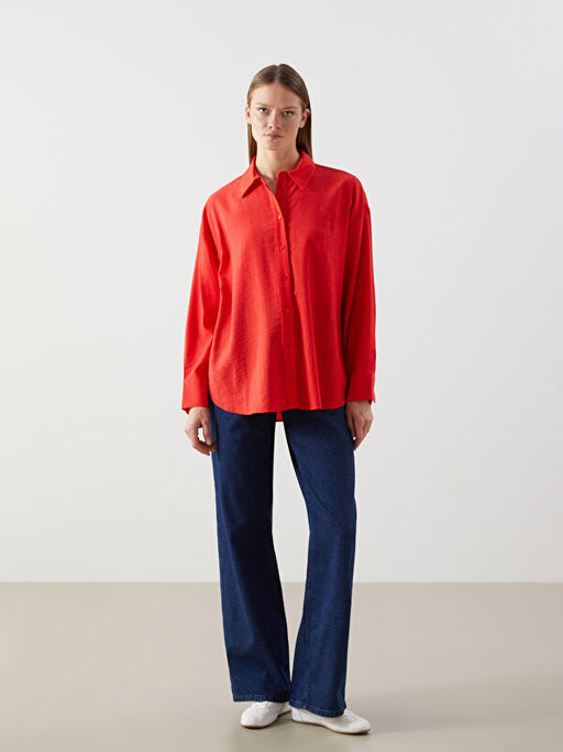 Dokulu Oversize Kad?n G?mlek