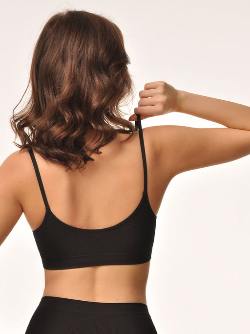 Топ на тонких бретелях в рубчик - My фото 23