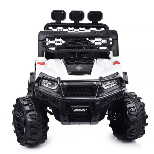 Электромобиль "Багги лайт" с р/у управлением, четырехколесный, двухместный, двойной привод (белый)