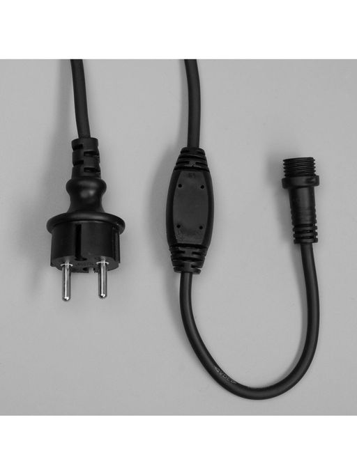 Гирлянда «Бахрома» 3×0.9 м, IP65, УМС, тёмная нить каучук, 144 LED, свечение мульти, 220 В