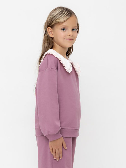 КР 302709/темная орхидея к553 джемпер (свитшот) для дев - Crockid фото 4