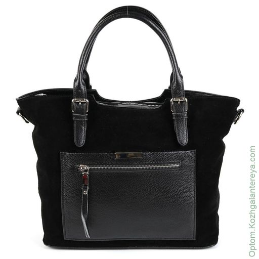 Женская кожаная сумка 1623-В Блек - Cidirro фото 2