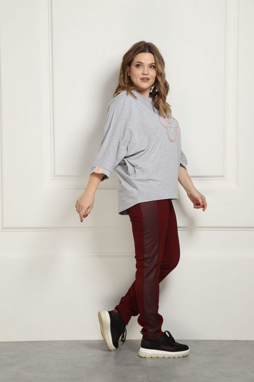 Брюки AMORI 5141 вишневый  фото 3