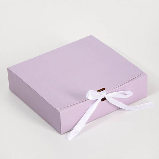 Коробка складная Лавандовая, 20 х 18 х 5 см, БЕЗ ЛЕНТЫ - Дарите счастье фото 3