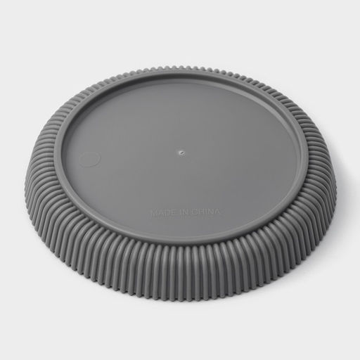 Горшок для цветов с поддоном, 15.5×16.5 см, цвет серый