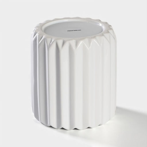 Банка керамическая для сыпучих продуктов Доляна Золотой зайка, 1,1 л, цвет белый  фото 11