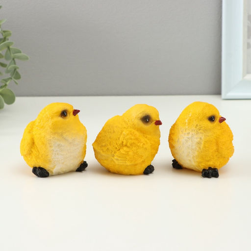 Набор фигурок TAKE IT EASY «Цыпленок», 3 шт., 6×6×6 см