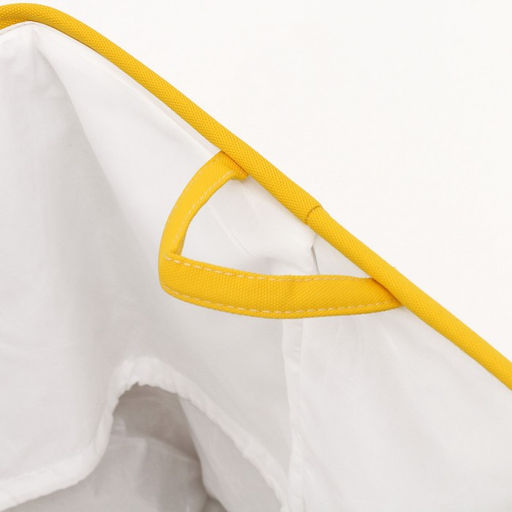 Корзина для хранения игрушек с затяжкой на веревке, 40×50×48 см, жёлтая