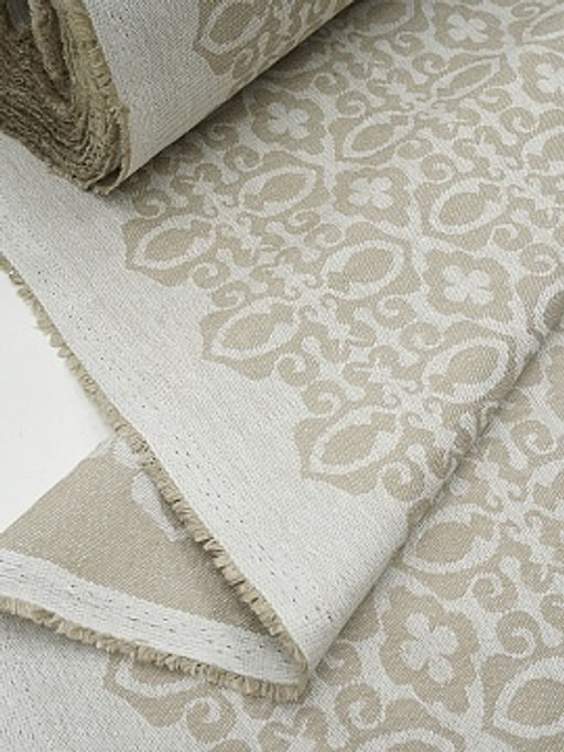 Полульняной жаккард Сьюзен цв.суровый, ш.1.6м, лен-56%, хлопок-44%, 210гр/м.кв