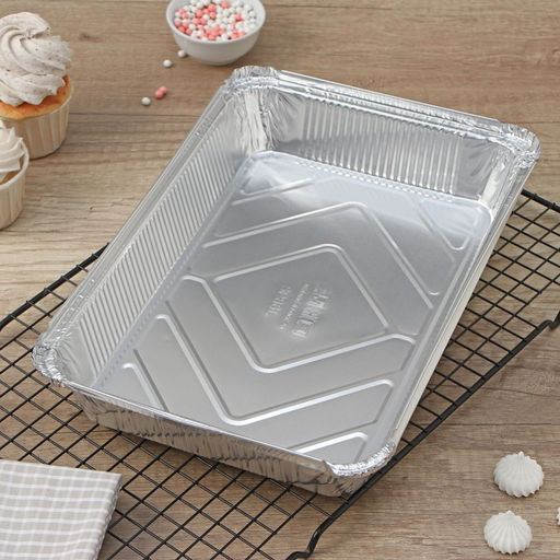 Набор Пикник,формы из фольги 2235 мл-2 шт,крышка для форм-2 шт,вилка, нож,салфетки по 6 шт - Доляна фото 3