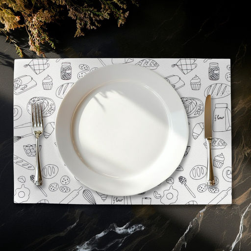 Салфетки сервировочные на стол Доляна Kitchen, 4 шт., 45×30 см, белые