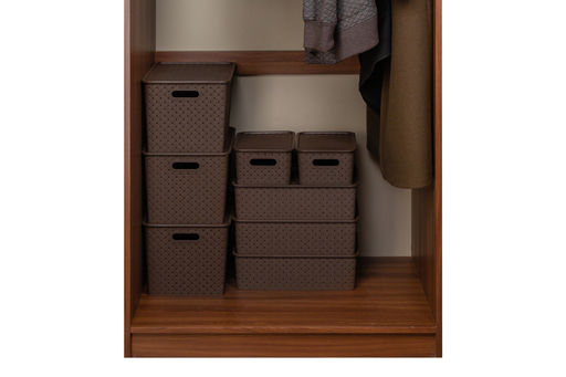 Корзинка с крышкой 7,5 л 35*24,5*10,5 см Береста темно-коричневый (модель 5221/01) - Elan gallery фото 7