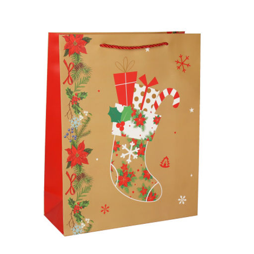 Пакет подарочный 26х32х10 / 5645-M /уп 12/480/Новый год - Галеонтрейд фото 4