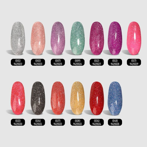 Гель лак для ногтей, светоотражающий, трехфазный, 8 мл, LED/UV, красный (022)