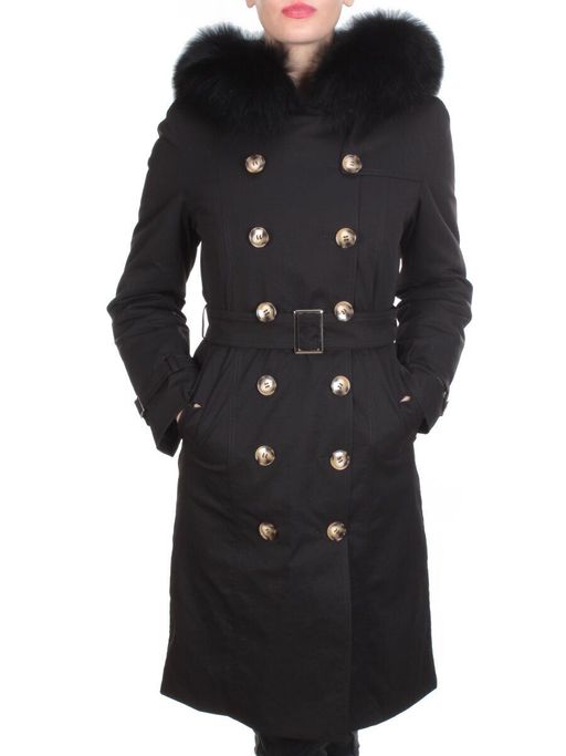 21002 BLACK Пальто зимнее женское MAILILUO (150 гр. холлофайбера) - Fashion фото 2