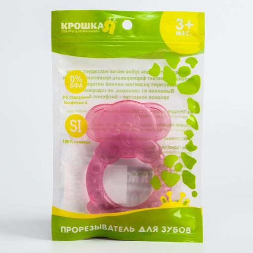 Прорезыватель охлаждающий Слоник, цвет МИКС, Крошка Я фото 4