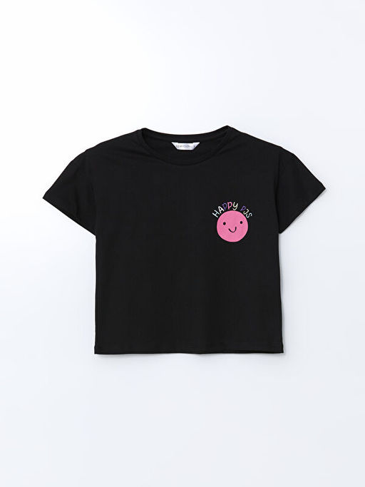 Bisiklet Yaka Bask?l? Kad?n Pijama ?st?