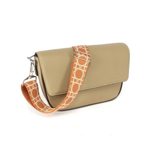 Плечевой ремень (стропа) ADEL-239/регулируемый, макс длина 150см, графика карамель/беж 247970