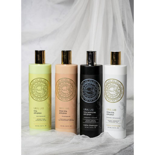 Гель для душа, 410 мл, пробуждение, BASIC LINE by URAL LAB  фото 4