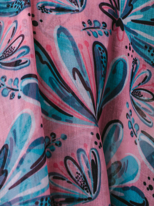 Большой мягкий очень нежный двусторонний палантин в стиле арт-деко - Tantino фото 5