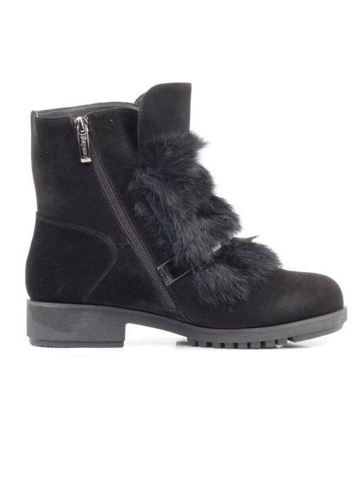 04-907E-7Y1 8J43M Ботинки зимние женские (натуральная замша, натуральный мех)