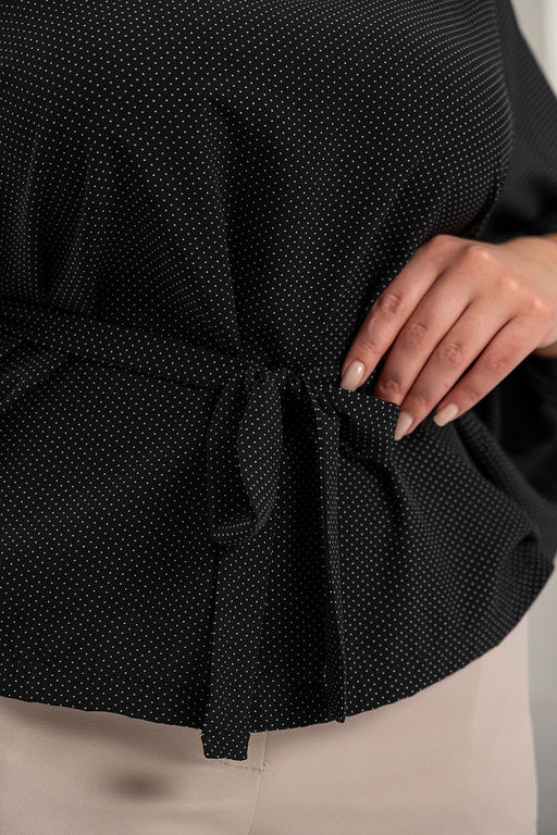Блузка ТБ-113 черный горох - Angelika фото 6