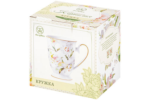 Кружка 300 мл 12*8,5*10,5 см Корнелия на ножке NEW BONE CHINA - Elan gallery фото 10
