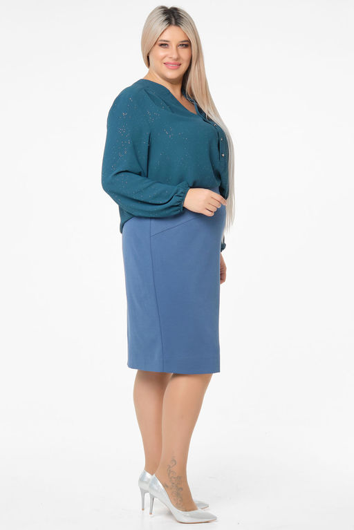 Юбка Luxury Moda 1265 голубая