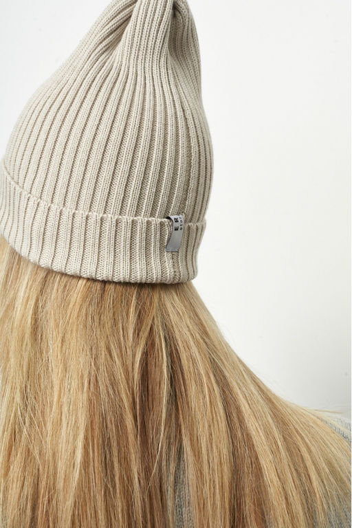 Шапка Бини Merino Beige - Erist store фото 3