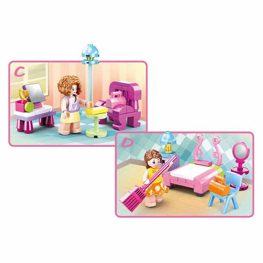 Конструктор Розовая мечта «Ванная комната», 50 деталей