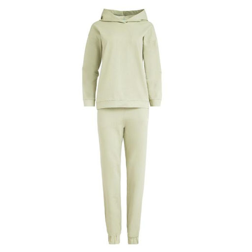 Костюм спортивный женский: худи, брюки, MINAKU: Casual Collection, размер 44, фисташковый