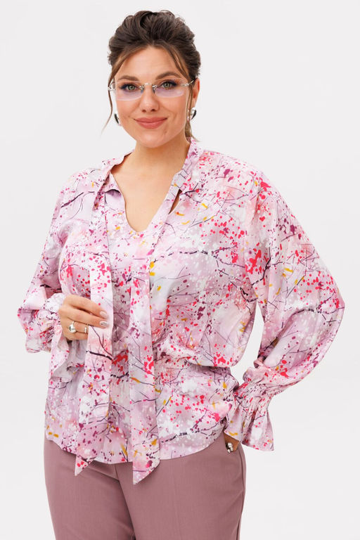 Блуза ANELLI 1694 фьюжен фуксия